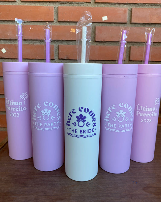 Skinny tumbler personalizado