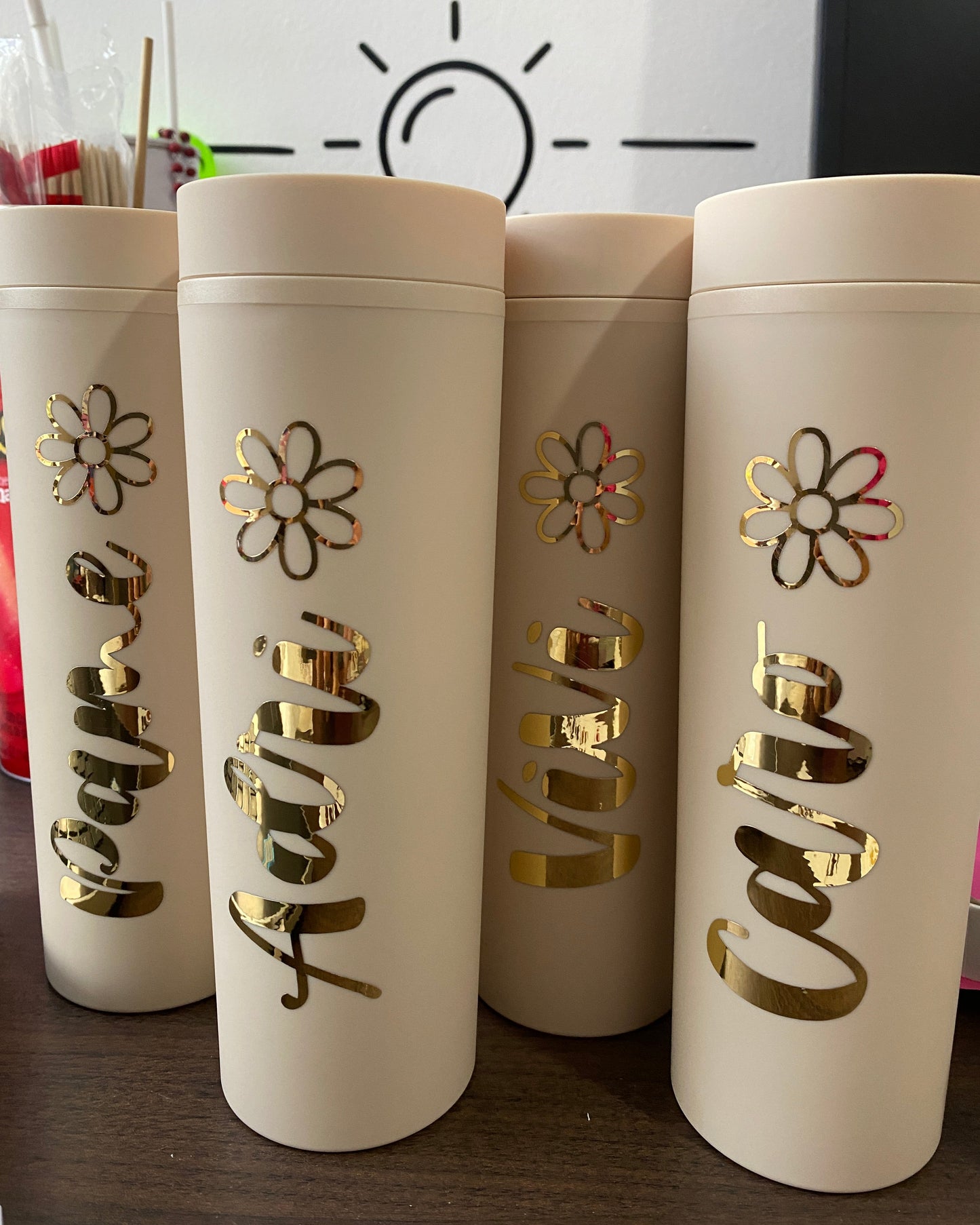 Skinny tumbler personalizado