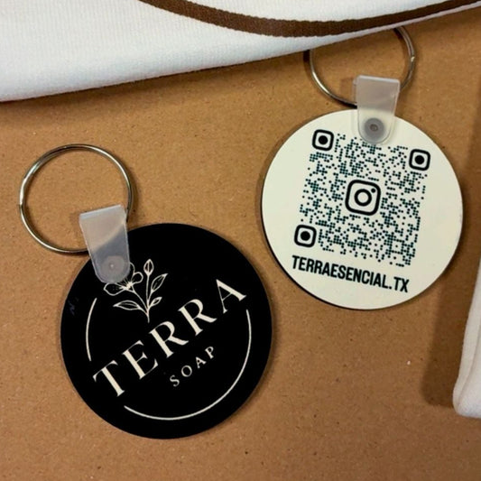 Llavero con código QR