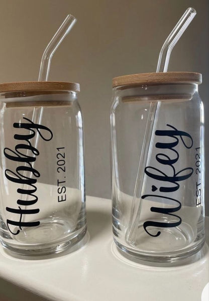 Vaso Vidrio Personalizado